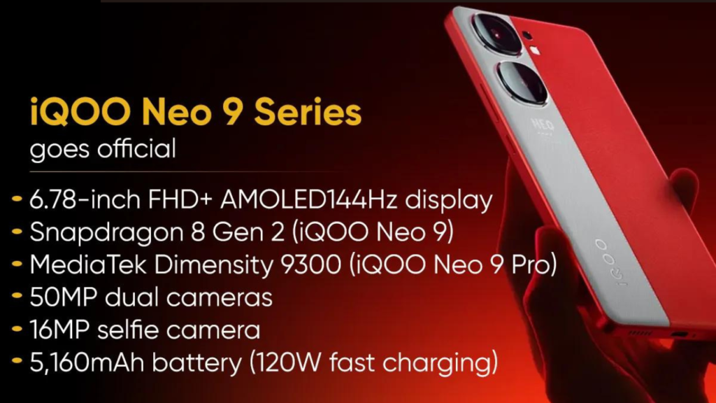 IQOO Neo 9 Pro to launch in India Today : official look at the Price and other details