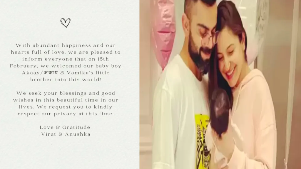 Anushka Sharma And Virat Kohli Baby Boy 2024: The Son Name Was Completely Different! 