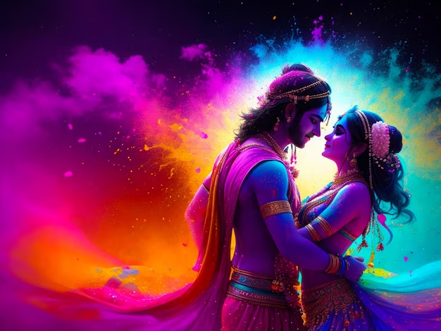 Krishna Holi 3D Images Ai Photo Generator Prompts Name, Couple, Boy and Girls text Prompts – Bing Image Creator