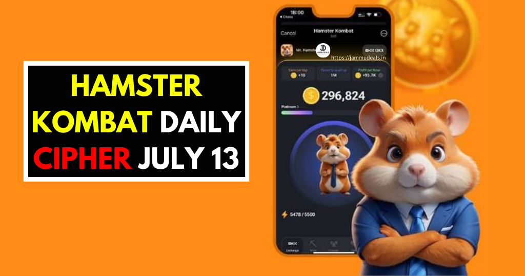 Hamster Kombat Daily Cipher for July 13: Claim to Earn 1 Million Coins