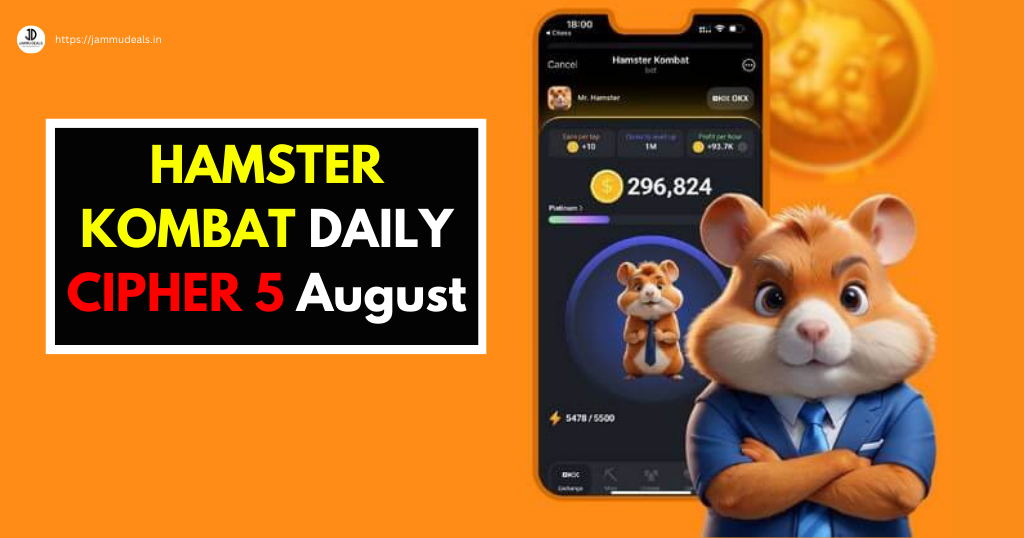 Hamster Kombat Daily Cipher and Combo Code 5 August 2024 