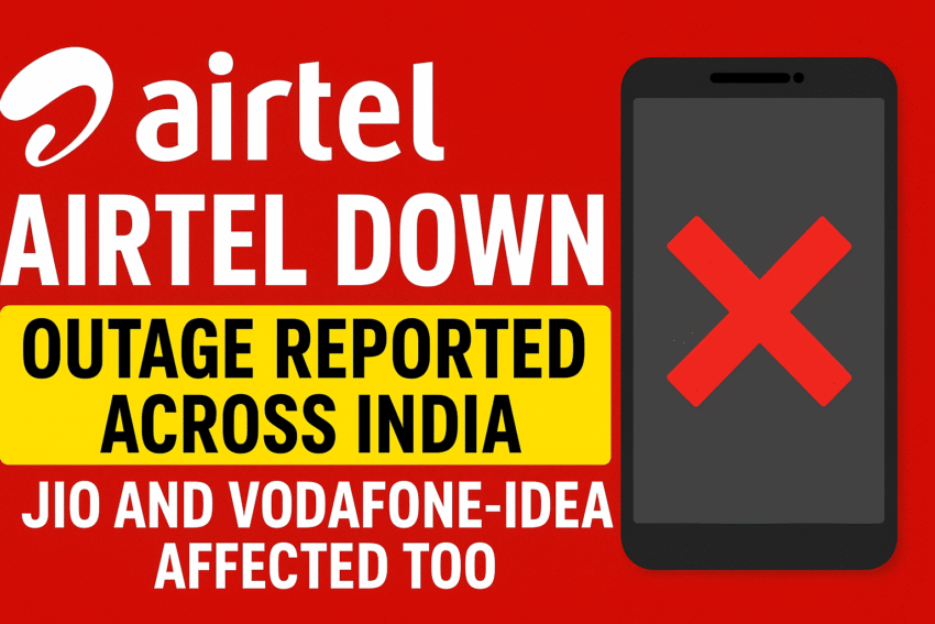 Airtel Down: After Delhi, Outage Reported Across India; Jio and Vodafone-Idea Affected Too