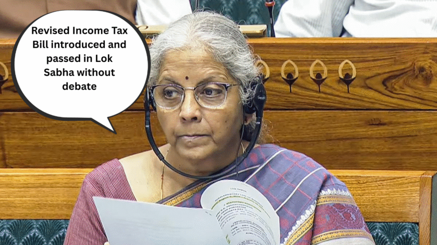Revised Income Tax Bill introduced and passed in Lok Sabha without debate
