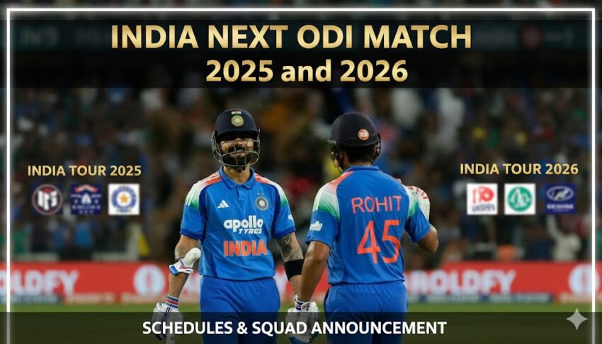 India Next ODI Match 2025 and 2026