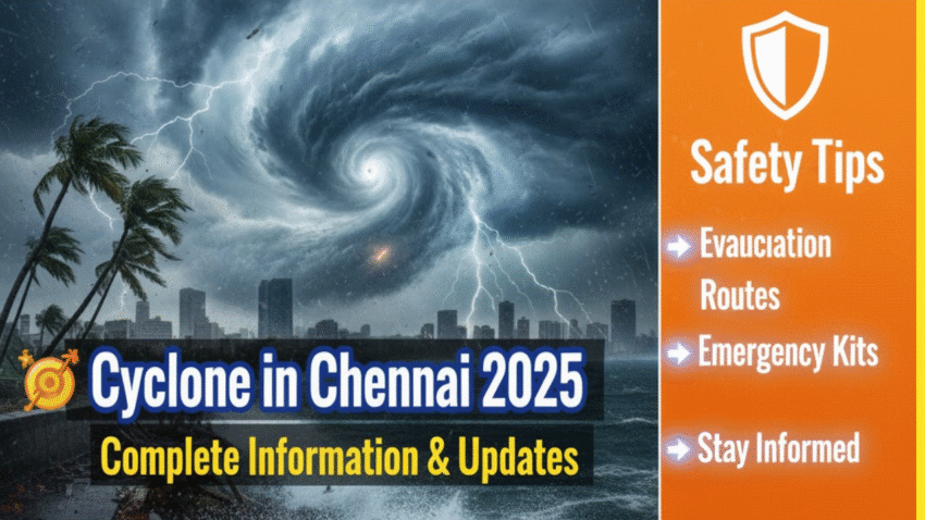 🌪️ Cyclone in Chennai 2025 – Complete Information, Safety Tips & Updates