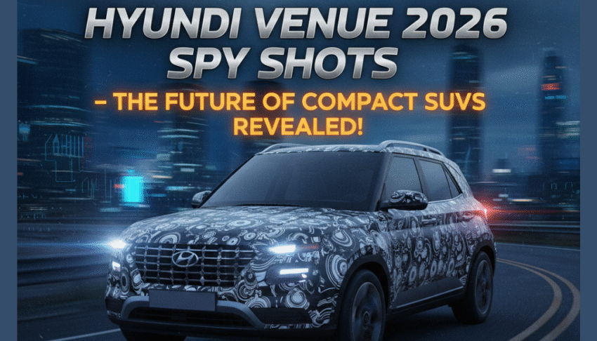 Hyundai Venue 2026 Spy Shots – The Future of Compact SUVs Revealed!